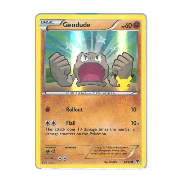 Geodude 43/83 - XY - Generations - Common - JET Cards