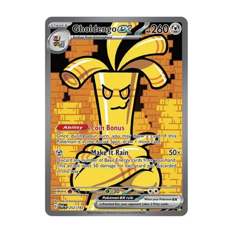 Gholdengo EX 252/182 - Scarlet & Violet - Paradox Rift - Special Illustration Rare - JET Cards
