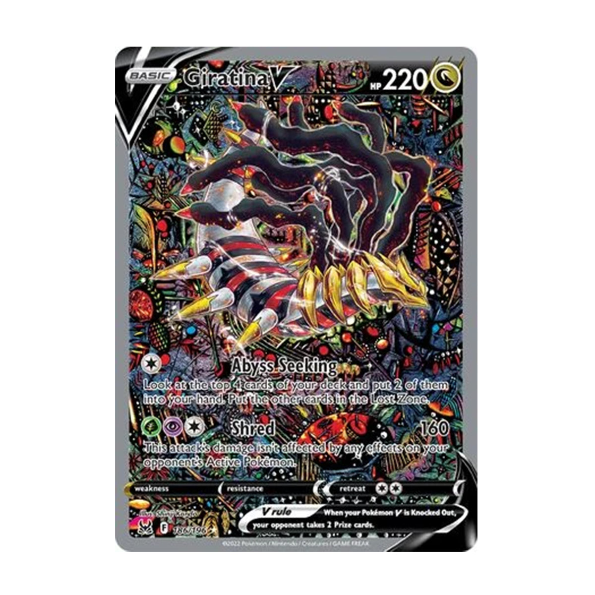 Giratina V 186/196 - Sword & Shield - Lost Origins - Ultra Rare V