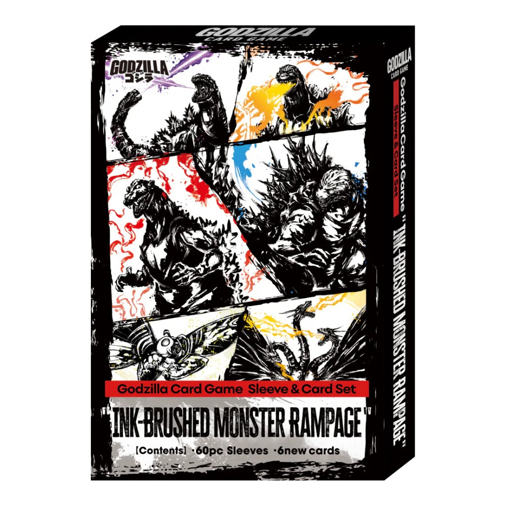 Godzilla Card Game - Sleeve & Card Set - Ink-Brushed Monster Rampage