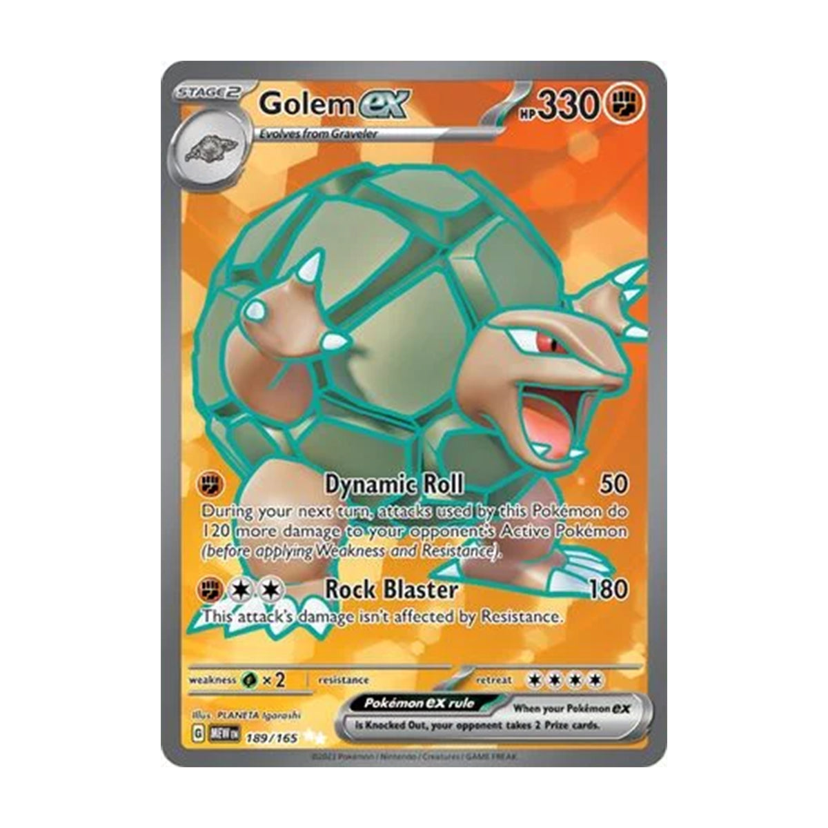 Golem 189/165 - Scarlet & Violet - 151 - Ultra Rare