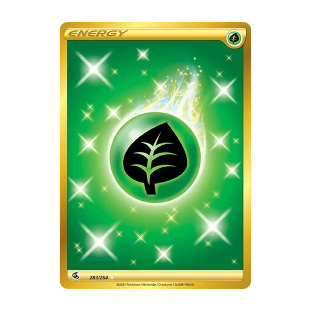 Grass Energy 283/264 - Sword & Shield - Fusion Strike - Rare Secret