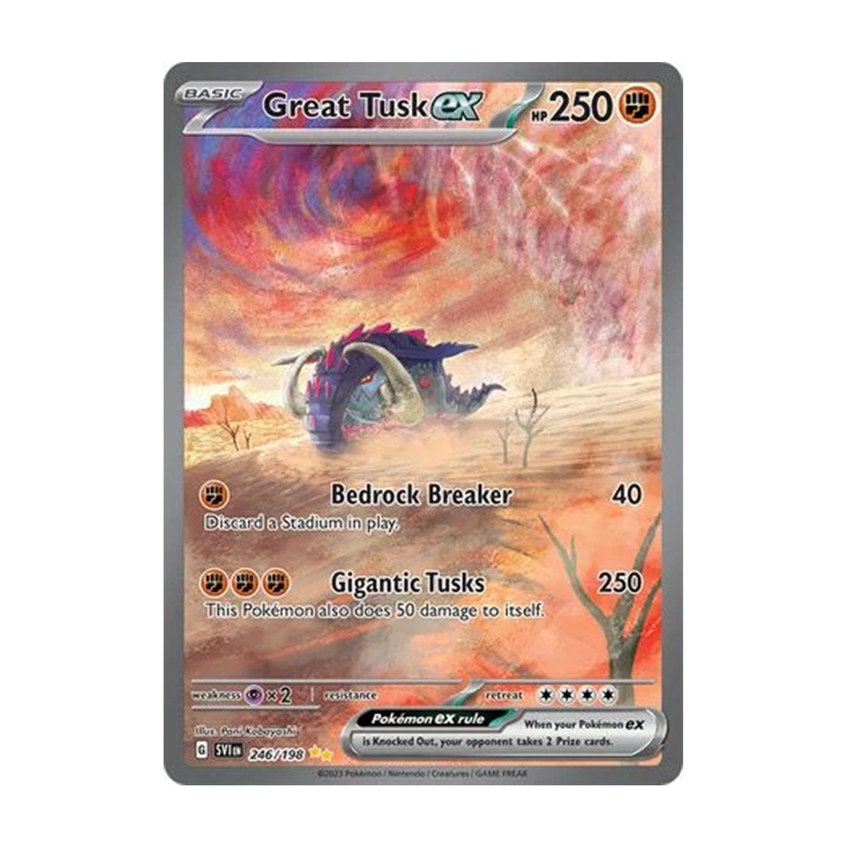 Great Tusk EX 246/198 - Scarlet & Violet - Base - Special Illustration Rare