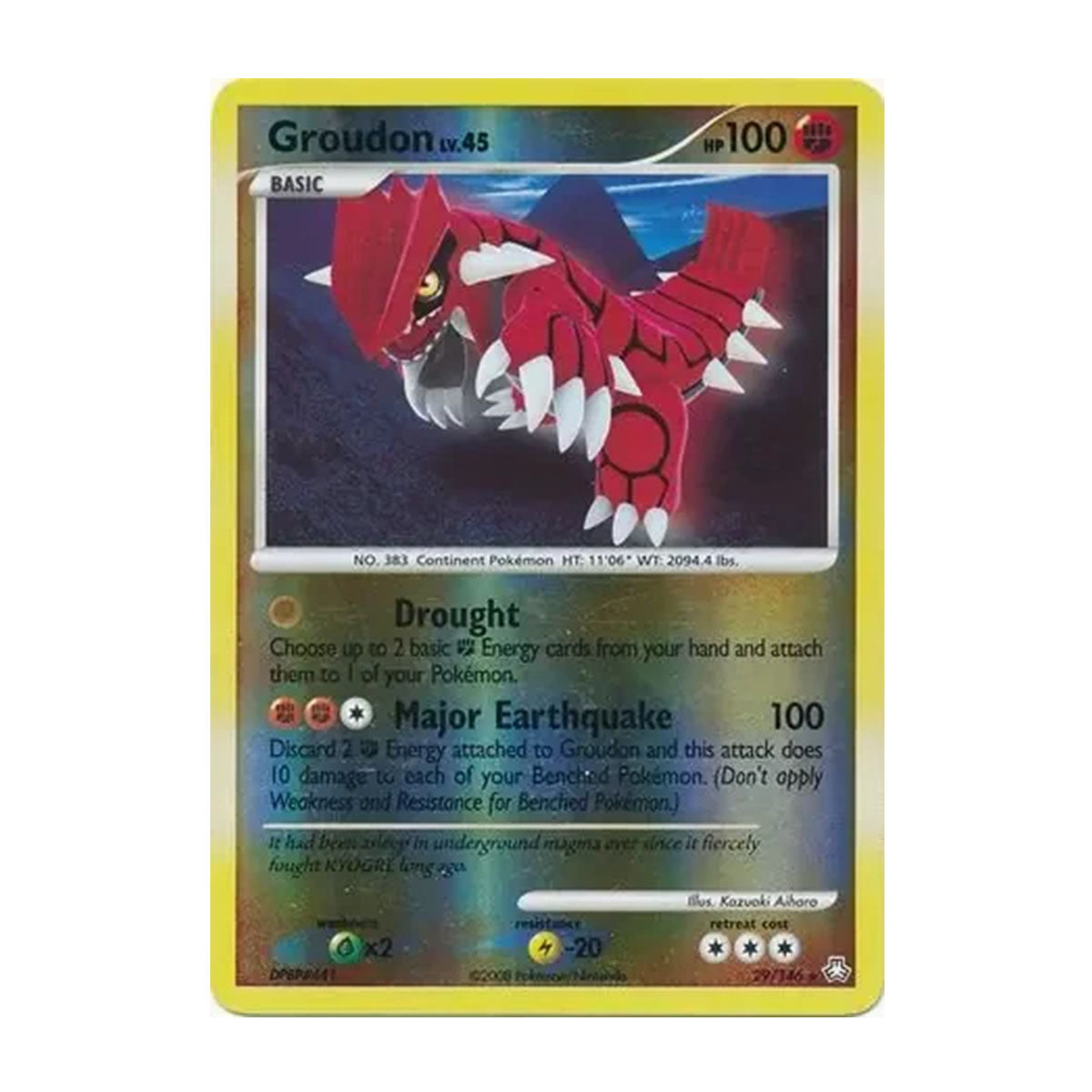 Groudon Lv. 45 29/146 - Diamond & Pearl - Legends Awakened - Rare
