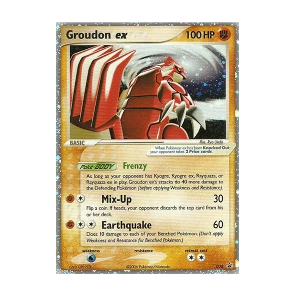 Groudon EX 038 - Nintendo Promo