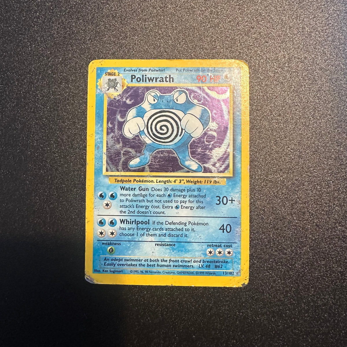 Pokemon - Complete 1999 Base Set 102/102 - Lightly Played to Moderately Played Condition