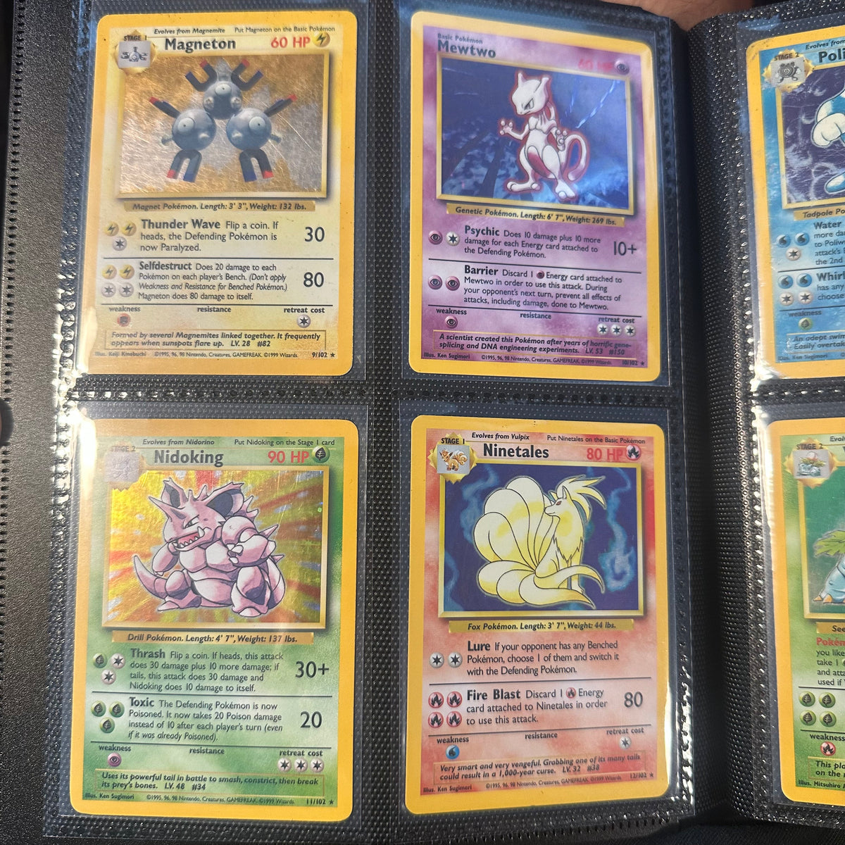 Pokemon - Complete 1999 Base Set 102/102 - Lightly Played to Moderately Played Condition