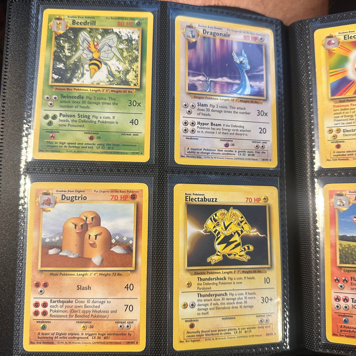 Pokemon - Complete 1999 Base Set 102/102 - Lightly Played to Moderately Played Condition