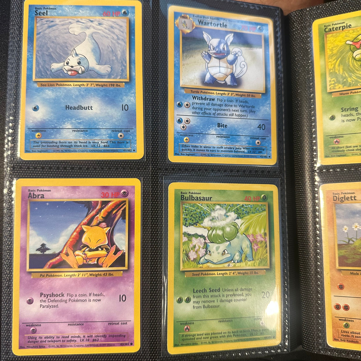 Pokemon - Complete 1999 Base Set 102/102 - Lightly Played to Moderately Played Condition