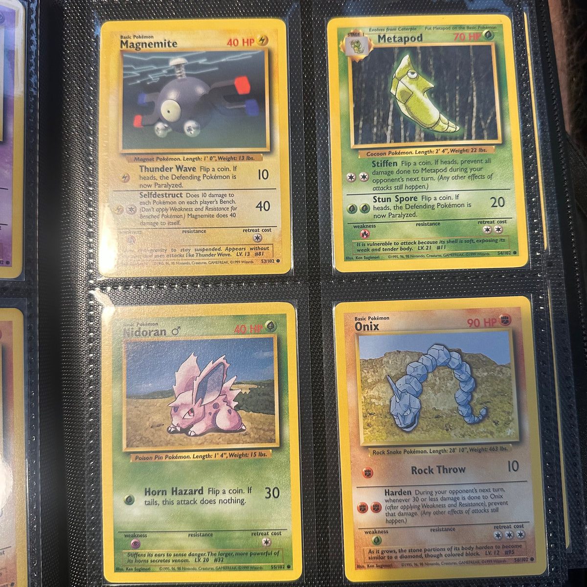 Pokemon - Complete 1999 Base Set 102/102 - Lightly Played to Moderately Played Condition