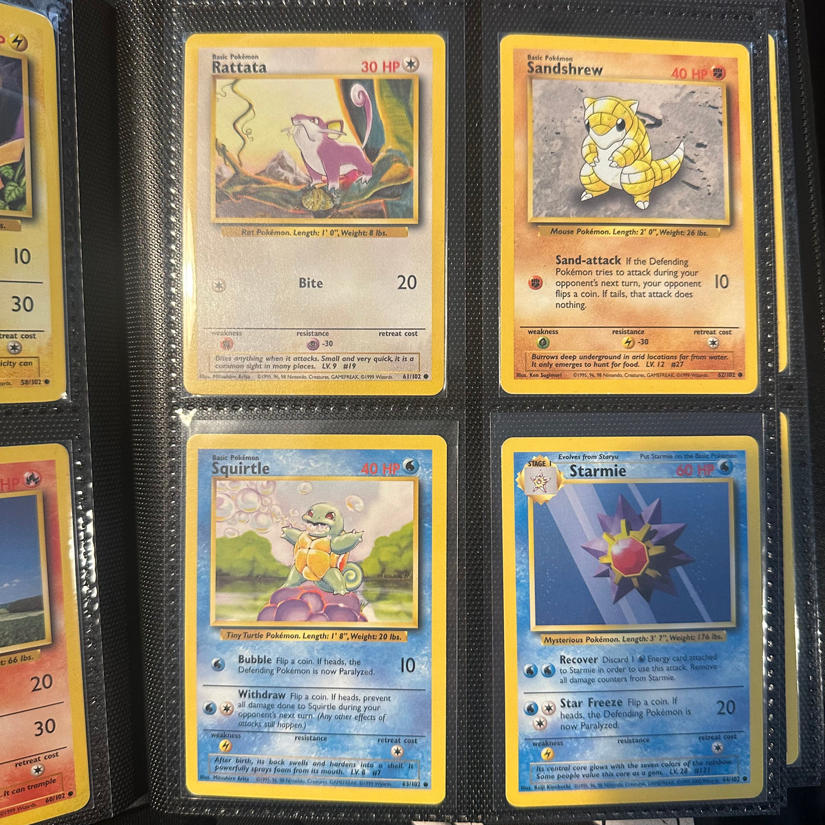 Pokemon - Complete 1999 Base Set 102/102 - Lightly Played to Moderately Played Condition