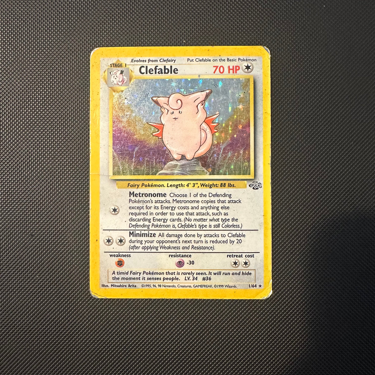 Pokemon - Complete 1999 Jungle Set - Lightly Played to Moderately Played