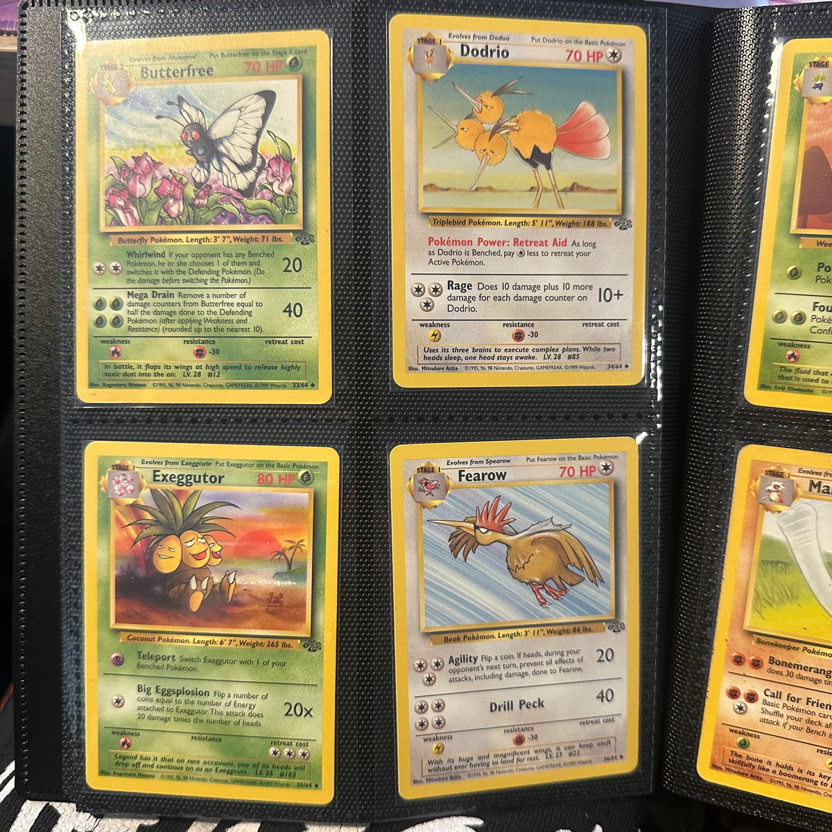 Pokemon - Complete 1999 Jungle Set - Lightly Played to Moderately Played