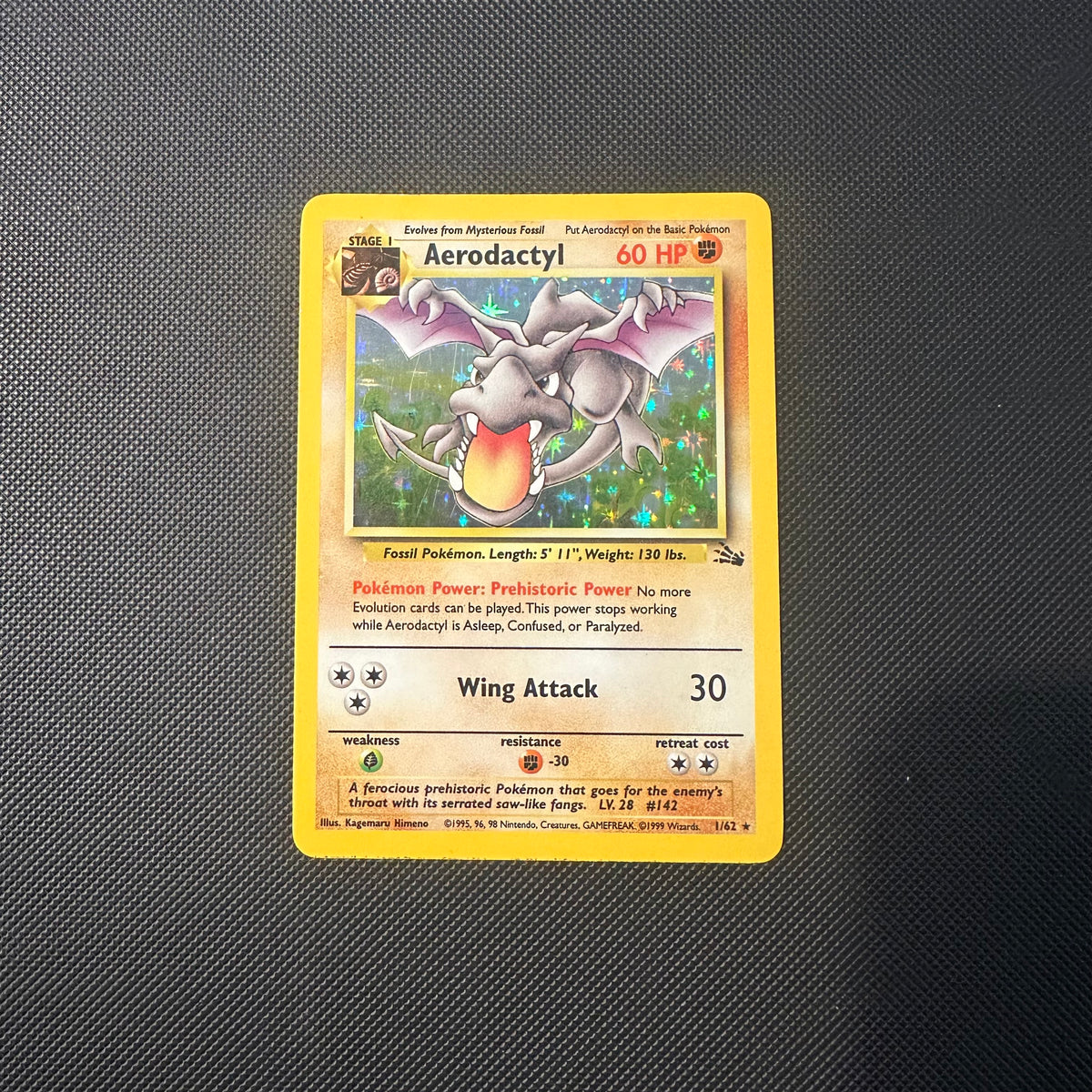 Pokemon - Complete 1999 Fossil Set 62/62 - Lightly Played to Moderately Played Condition