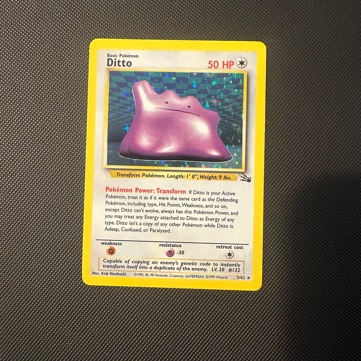 Pokemon - Complete 1999 Fossil Set 62/62 - Lightly Played to Moderately Played Condition