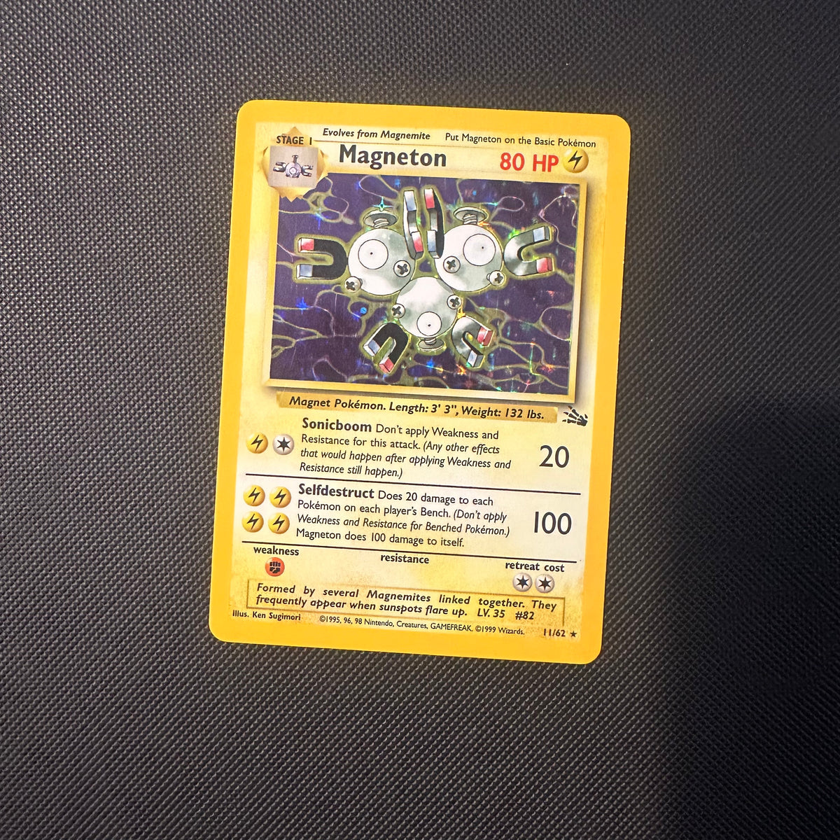 Pokemon - Complete 1999 Fossil Set 62/62 - Lightly Played to Moderately Played Condition