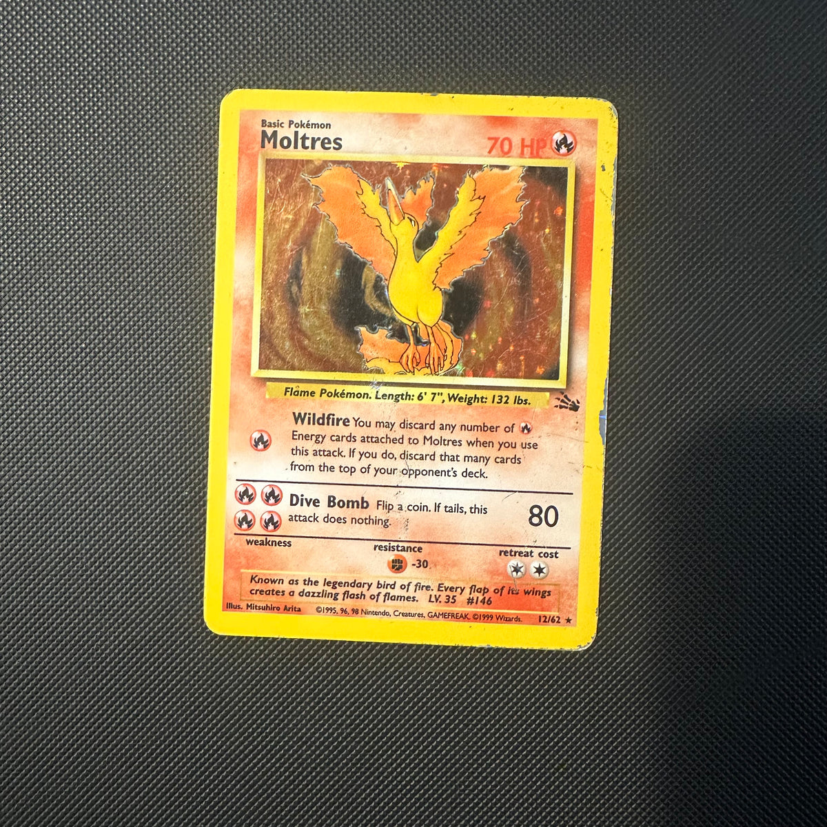 Pokemon - Complete 1999 Fossil Set 62/62 - Lightly Played to Moderately Played Condition