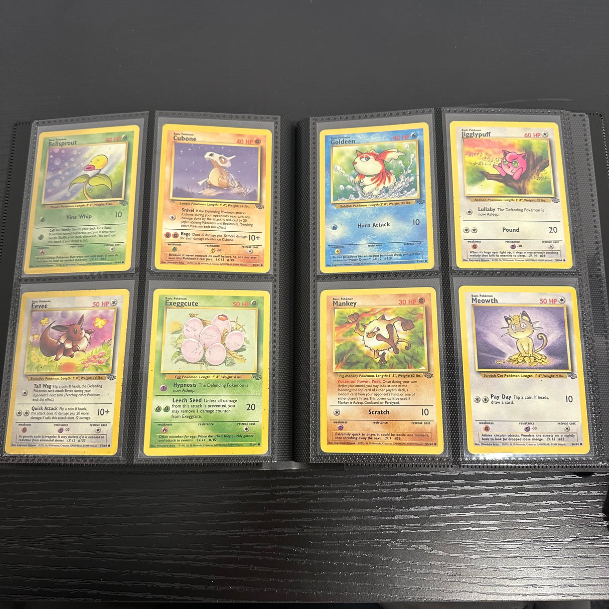 Pokemon - Complete 1999 Jungle Set - Lightly Played to Moderately Played
