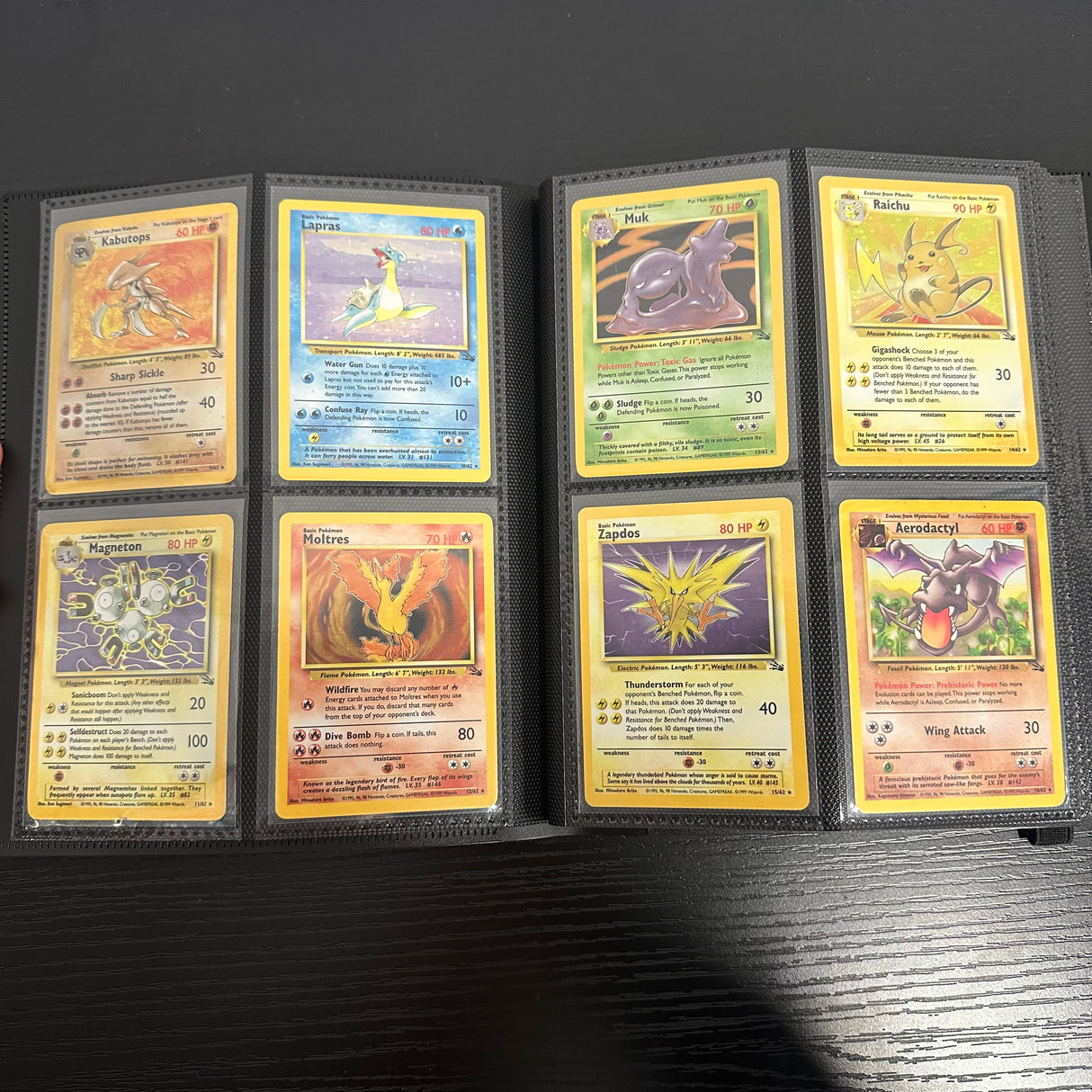 Pokemon - Complete 1999 Fossil Set 62/62 - Excellent to Lightly Played Condition