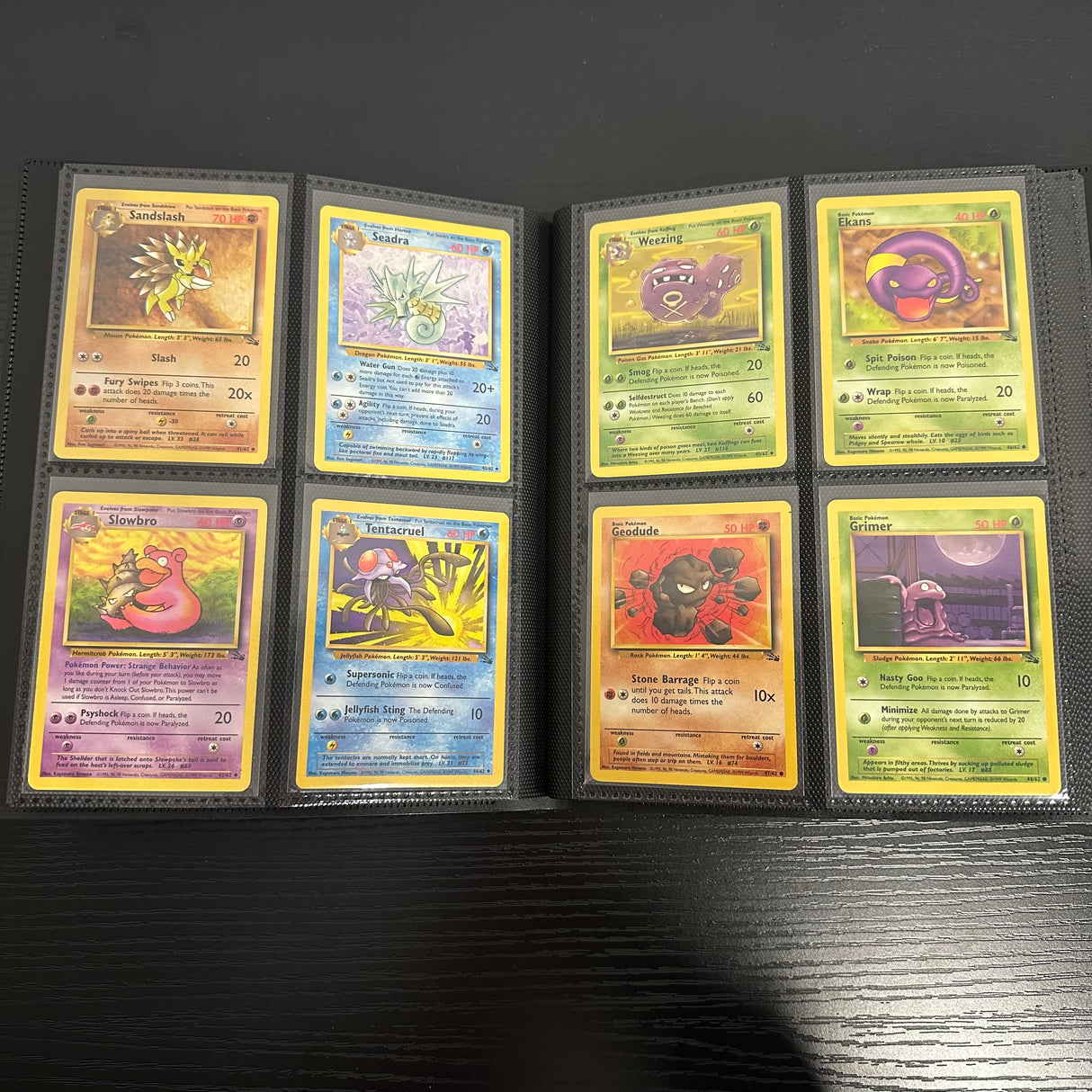 Pokemon - Complete 1999 Fossil Set 62/62 - Excellent to Lightly Played Condition