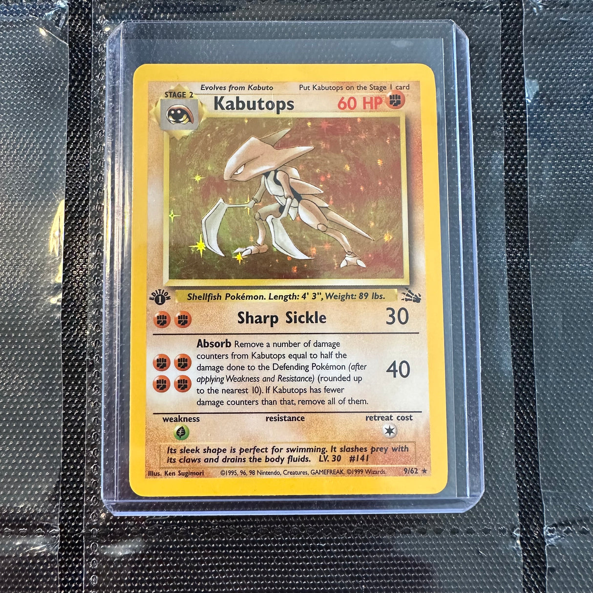 Pokemon - Complete 1st Edition 1999 Fossil Set 62/62 - Near Mint to Excellent Condition - JET Cards