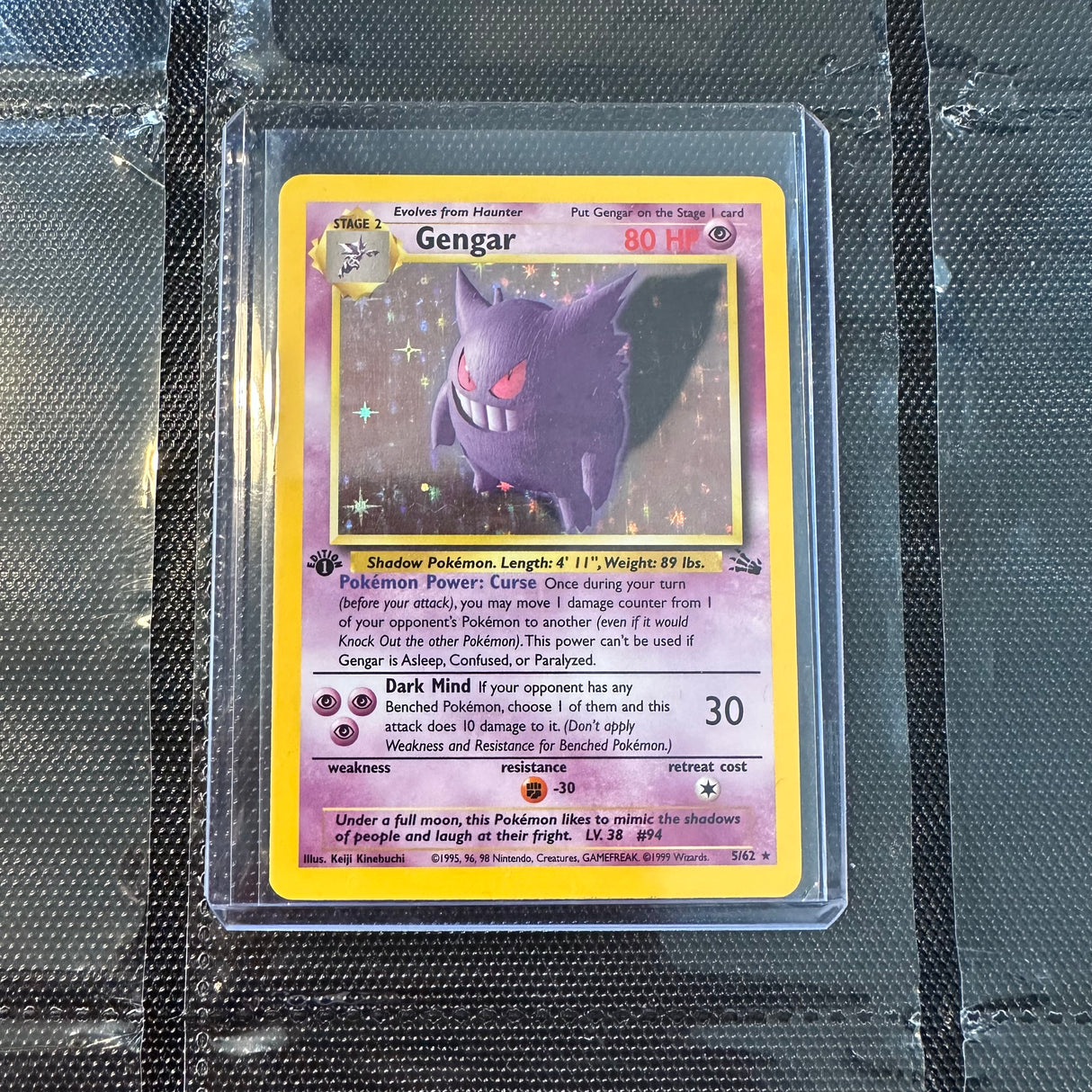Pokemon - Complete 1st Edition 1999 Fossil Set 62/62 - Near Mint to Excellent Condition - JET Cards
