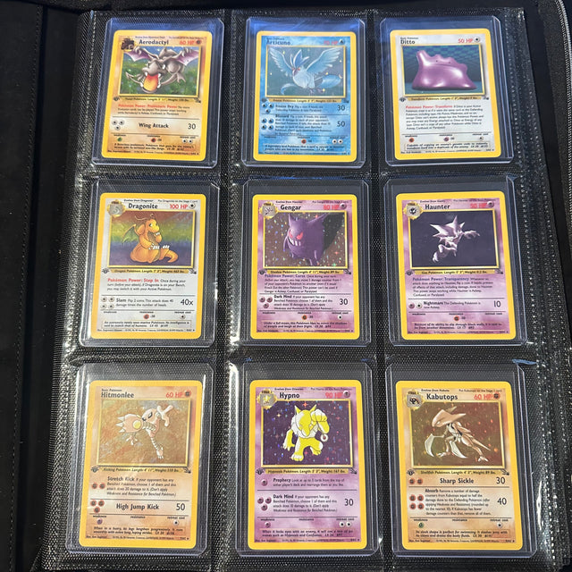 Pokemon - Complete 1st Edition 1999 Fossil Set 62/62 - Near Mint to Excellent Condition - JET Cards