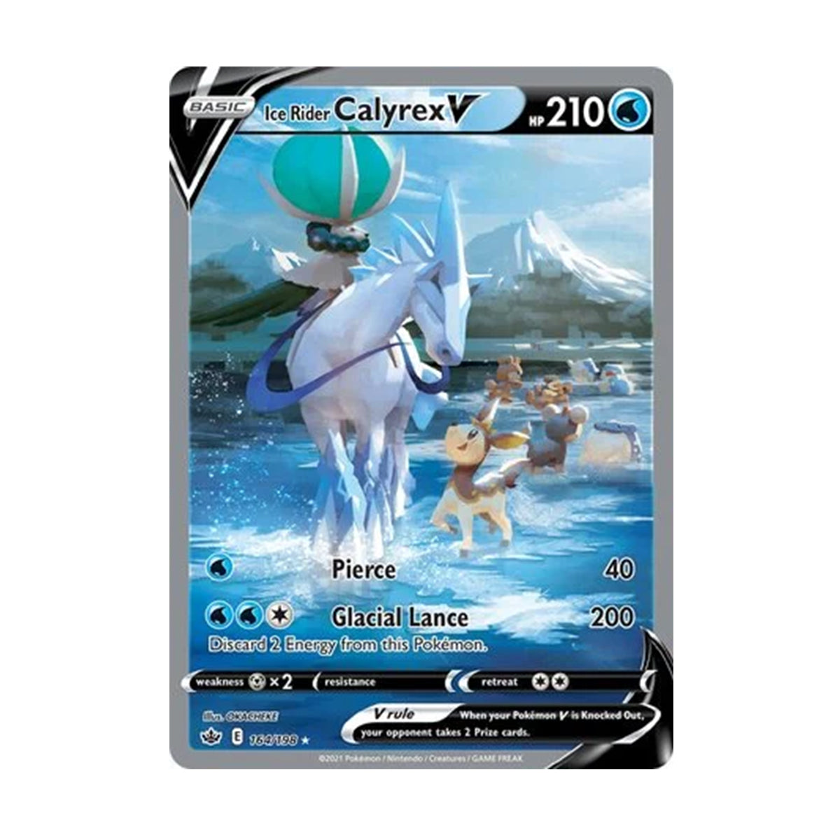Ice Rider Calyrex V 164/198 - Sword & Shield - Chilling Reign - Ultra Rare