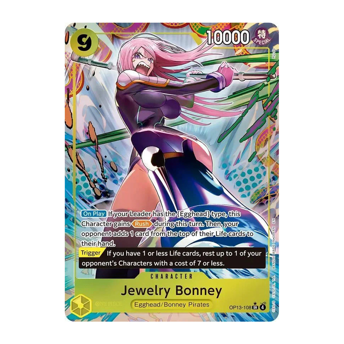 Jewelry Bonney OP13-106 - OP13 Carrying on His Will - Super Rare - Alternate Art