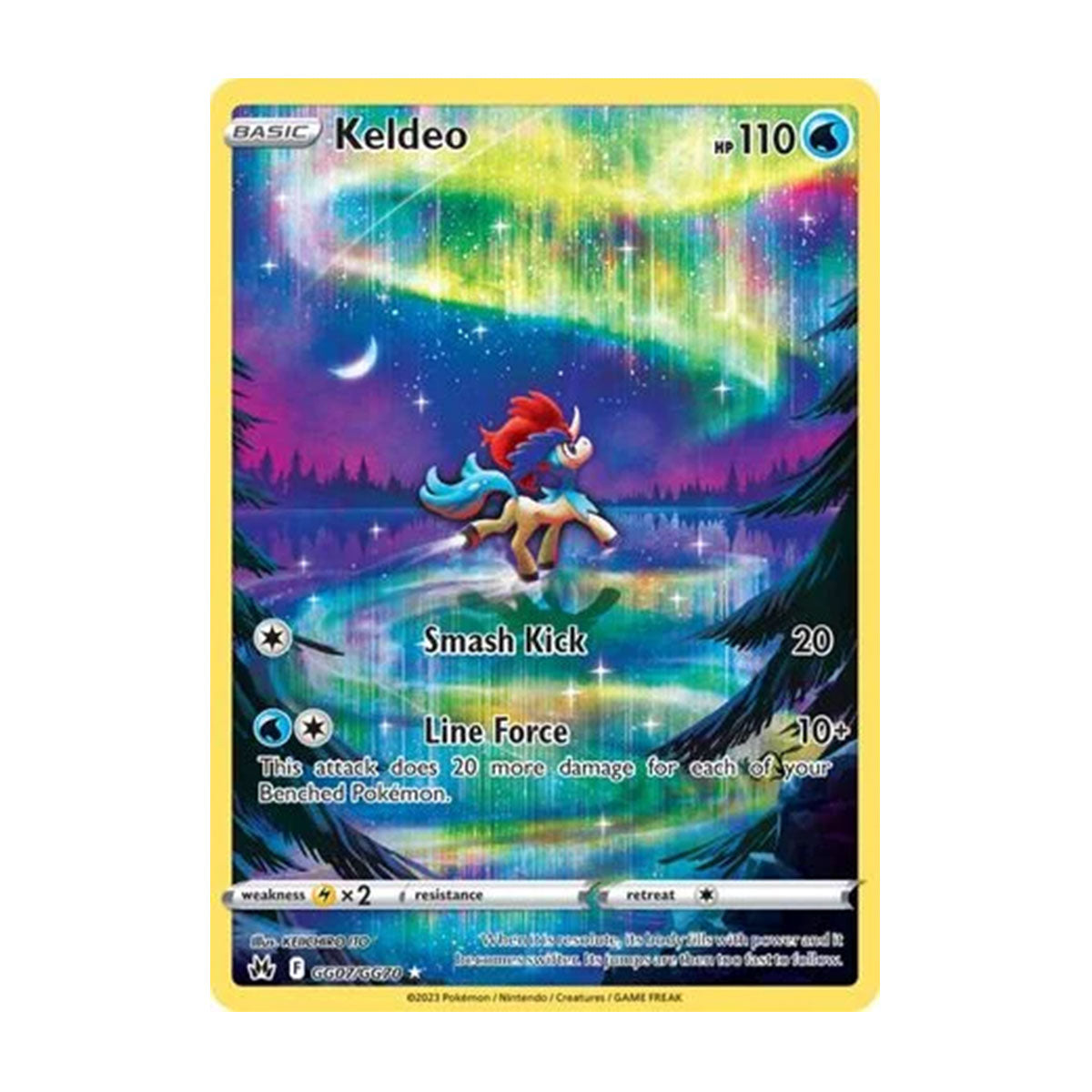 Keldeo GG07/GG70 - Sword & Shield - Crown Zenith - Rare Holo