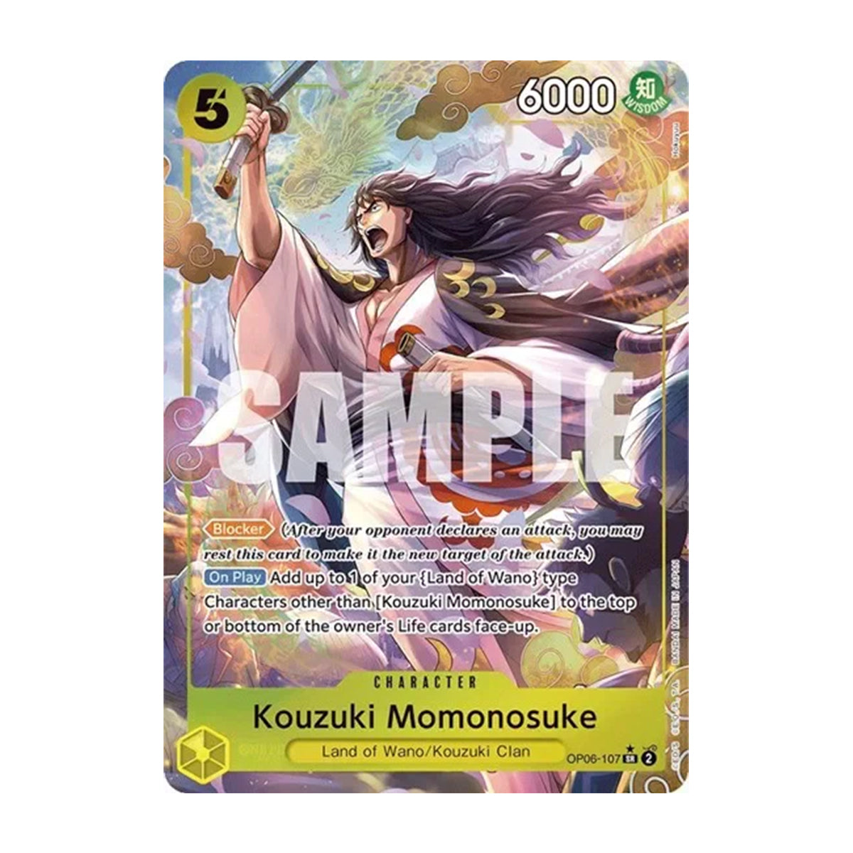 Kouzuki Momonosuke OP06-107 - OP06 Wings of The Captain - Super Rare - Alternate Art