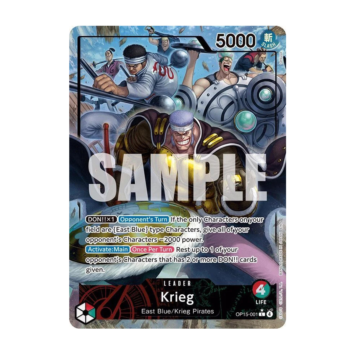 Kreig OP15-001 - OP15 Adventure on Kami's Island - Leader - Alternate Art