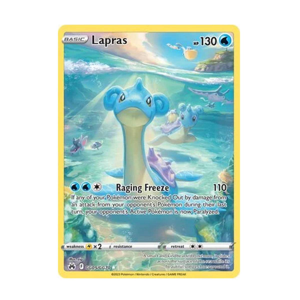 Lapras GG05/GG70 - Sword & Shield - Crown Zenith - Holo Rare