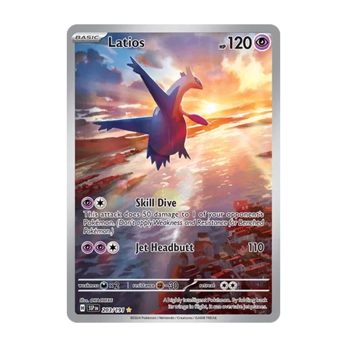 Latios 203/191 - Scarlet & Violet - Surging Sparks - Illustration Rare