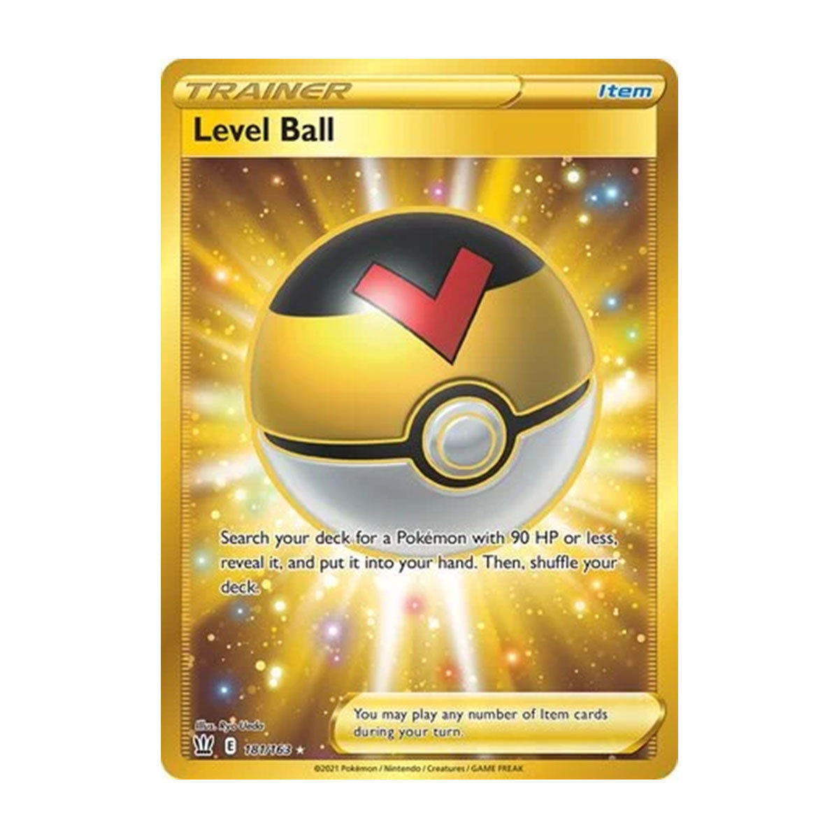 Level Ball 181/163 - Sword & Shield - Battle Styles - Rare Secret