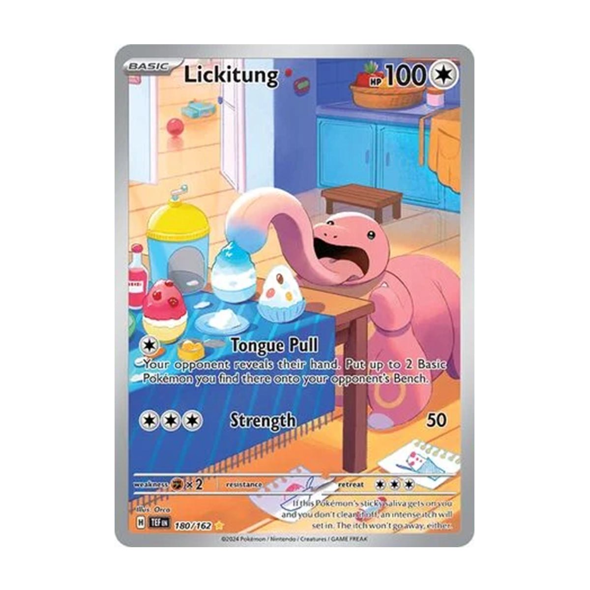 Lickitung 180/162 - Scarlet & Violet - Temporal Forces - Illustration Rare
