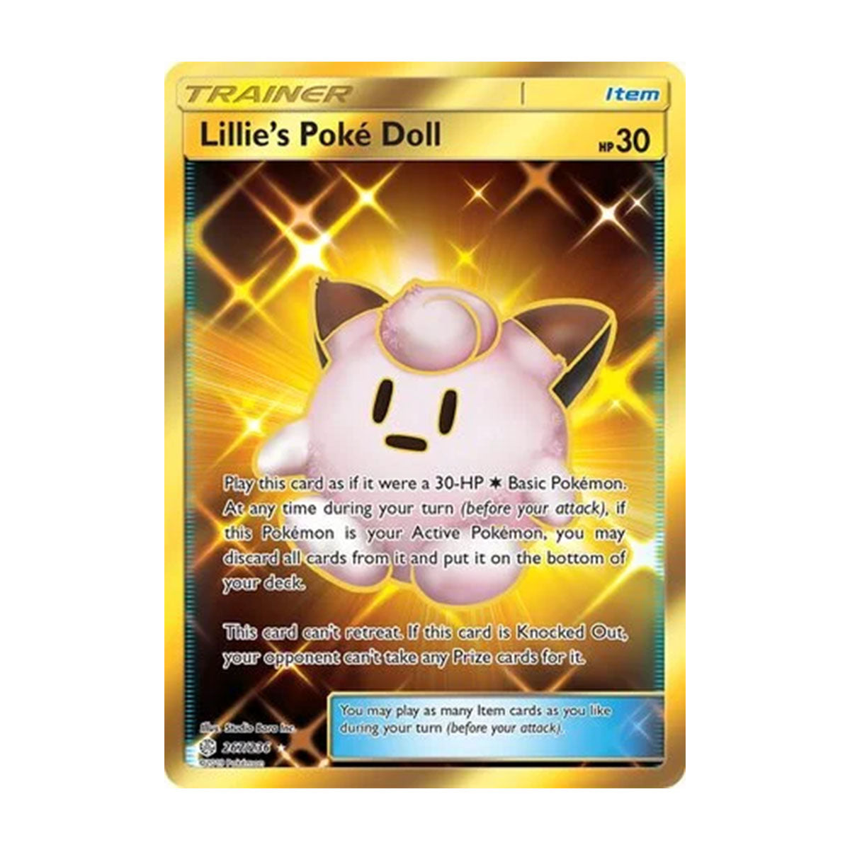 Lillie's Poke Doll 267/236 - Sun & Moon - Cosmic Eclipse - Rare Secret