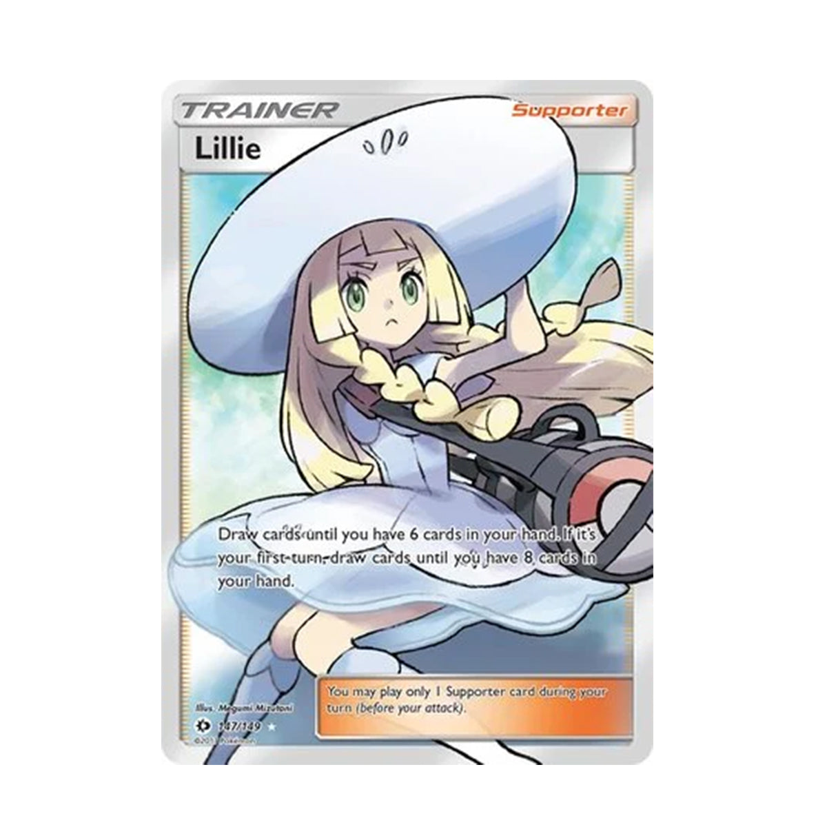 Lillie 147/149 - Sun and Moon - Base Set - Rare Ultra Holo