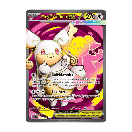 Mega Audino EX 253/217 - Mega Evolution - Ascended Heroes - Ultra Rare - JET Cards