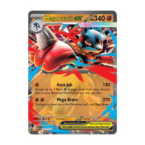 Mega Lucario EX 113/217 - Mega Evolution - Ascended Heroes - Double Rare - JET Cards