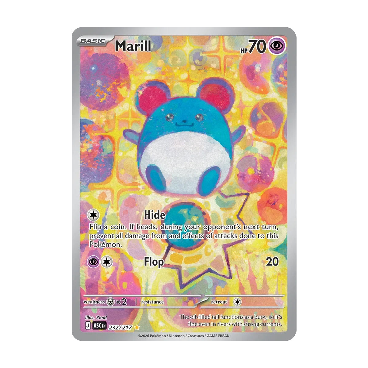 Marill 232/217 - Mega Evolution - Ascended Heroes - Illustration Rare