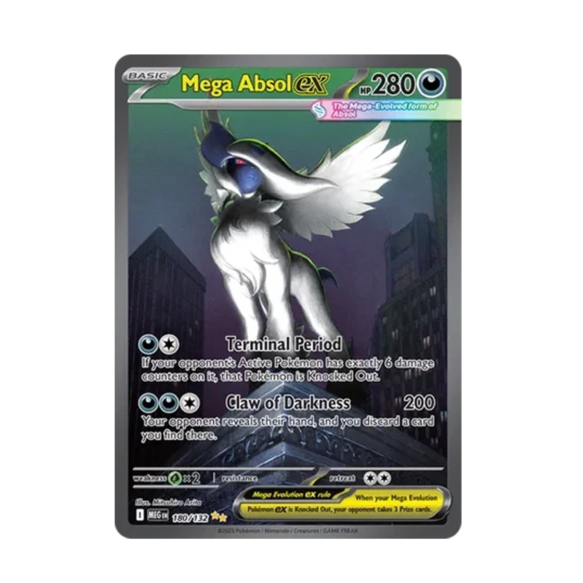 Mega Absol ex 180/132 - Mega Evolution - Base Set - Special Illustration Rare