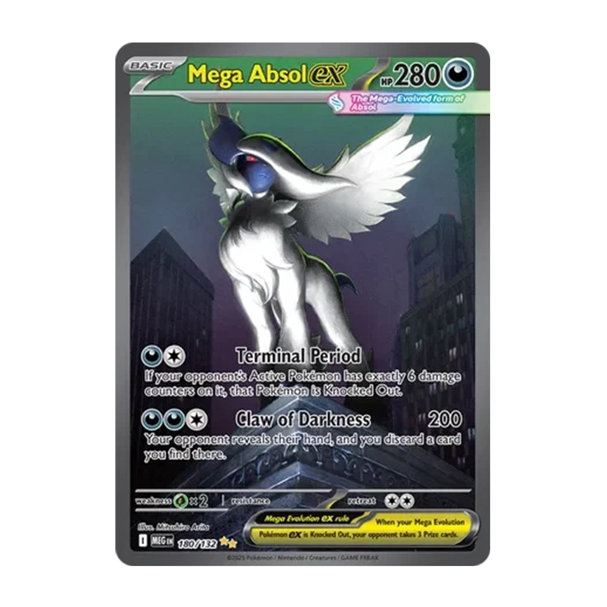 Mega Absol ex 180/132 - Mega Evolution - Base Set - Special Illustration Rare