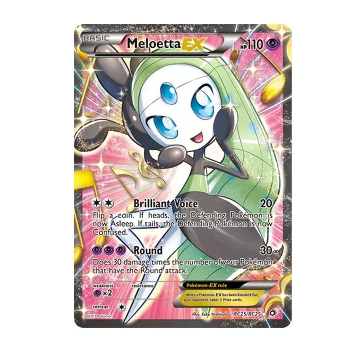 Meloetta EX RC25/RC25 - Legendary treasures - Radiant Collection - Ultra Rare