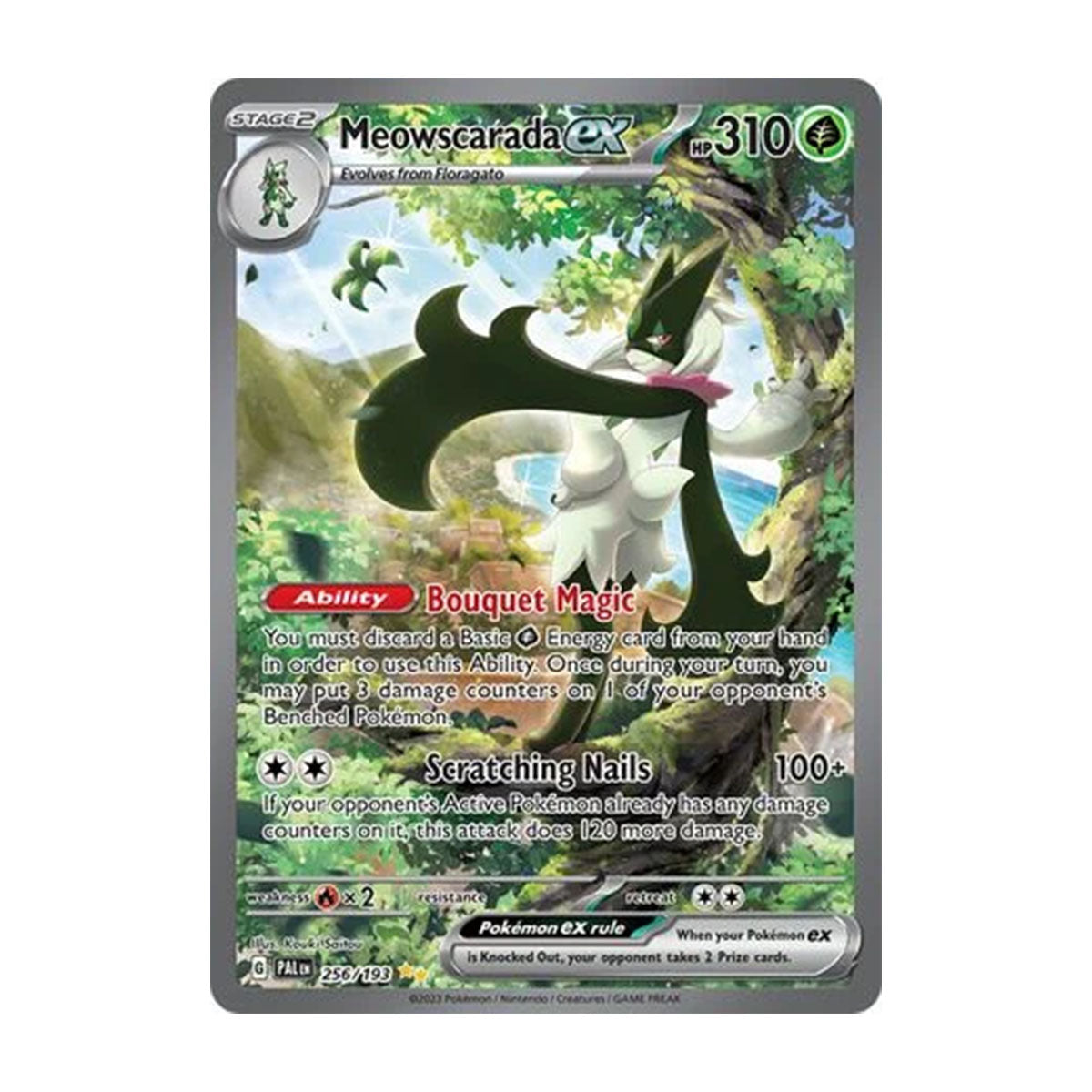 Meowscarada EX 256/193 - Scarlet & Violet - Paldea Evolved - Special Illustration Rare