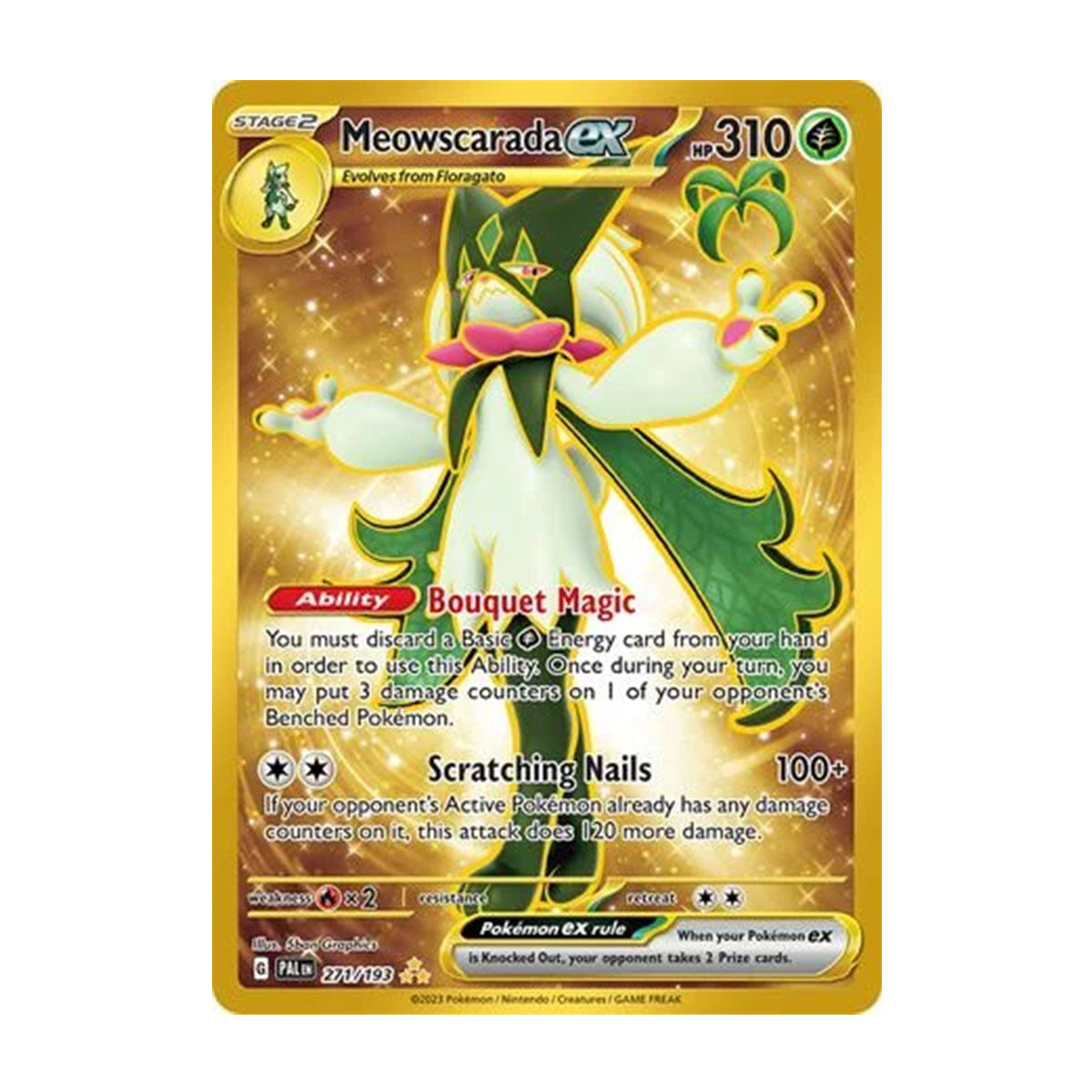 Meowscarada EX 271/193 - Scarlet & Violet - Paldea Evolved - Hyper Rare