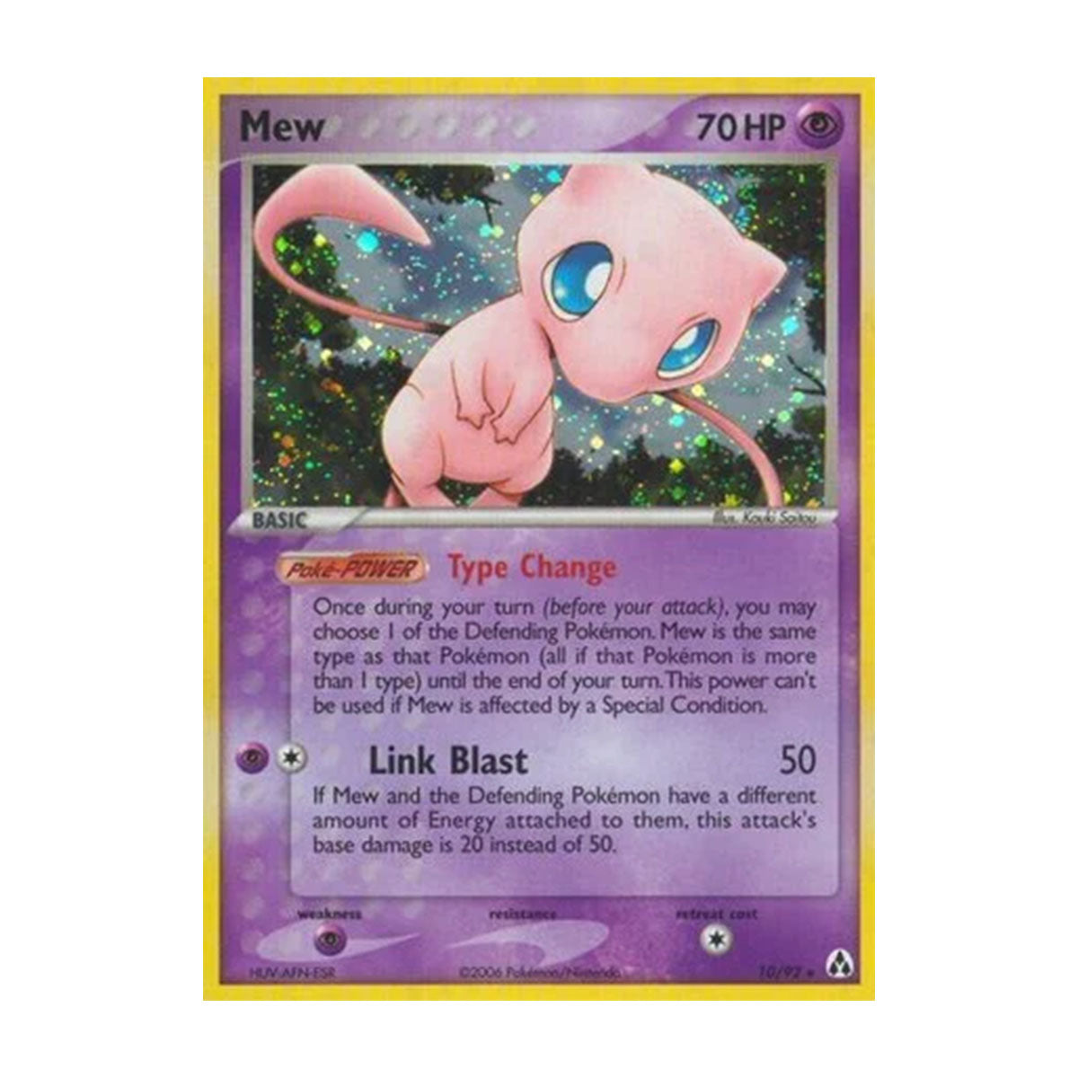Mew 10/92 - EX - EX Legend Maker - Holo