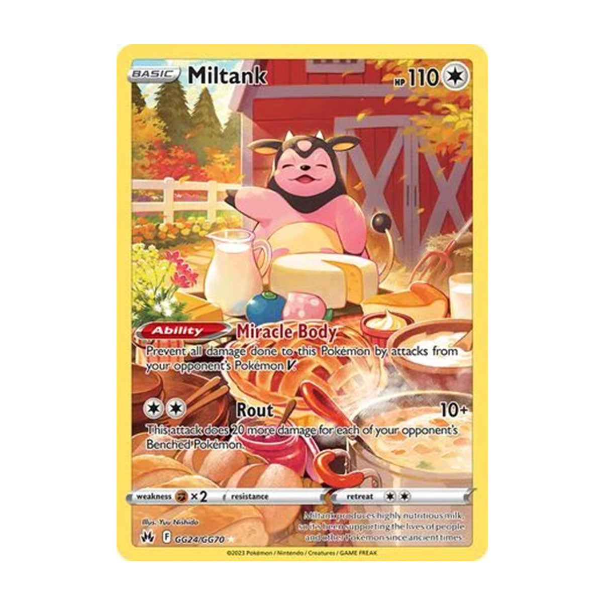 Miltank GG24/GG70 - Sword & Shield - Crown Zenith - Rare Holo
