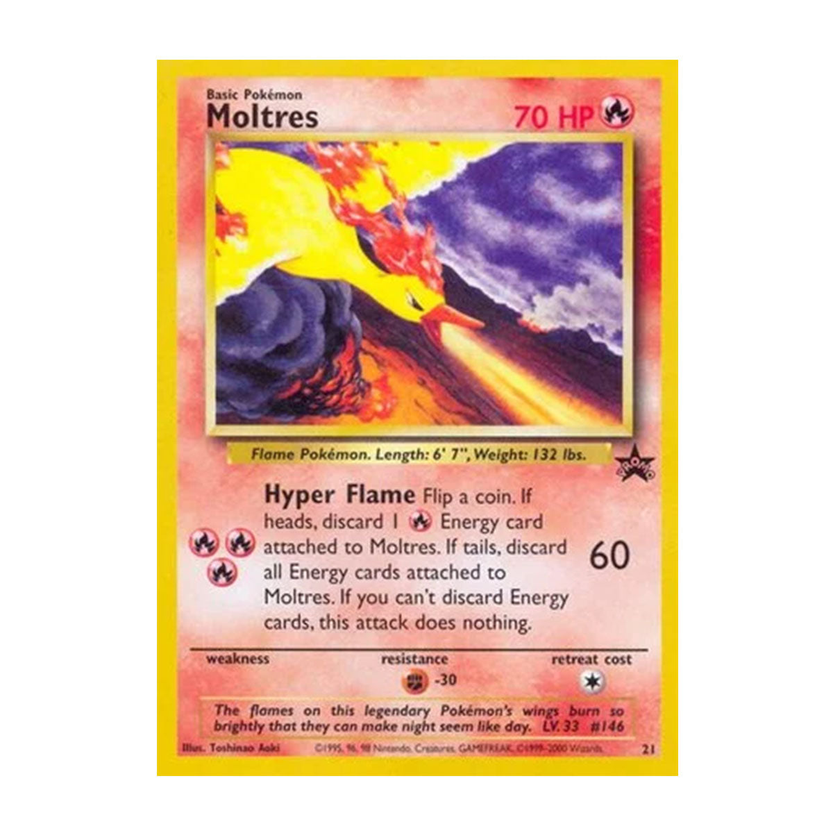 Moltres 21 - Wizards of the Coast - Promo