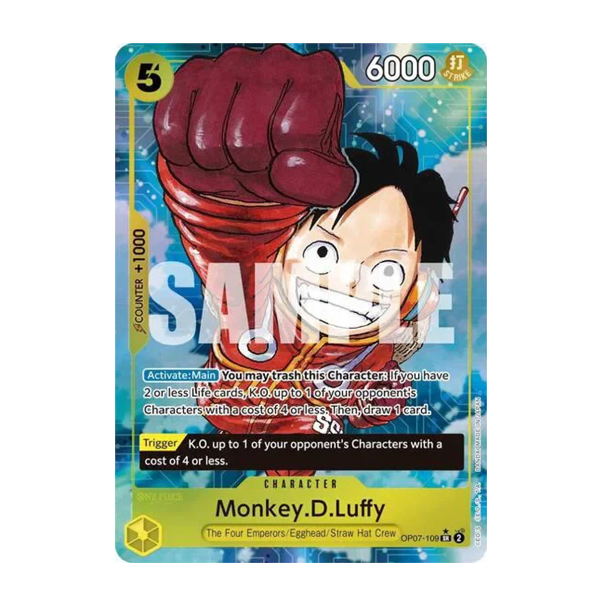 Monkey D. Luffy OP07-109 - OP07 500 Years in The Future - Super Rare - Alternate Art
